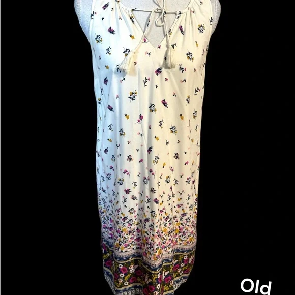 * ❤️OLD NAVY SPRING/SUMMER FLORAL PRINT SLEEVELESS DRESS XSMALL - Picture 1 of 8
